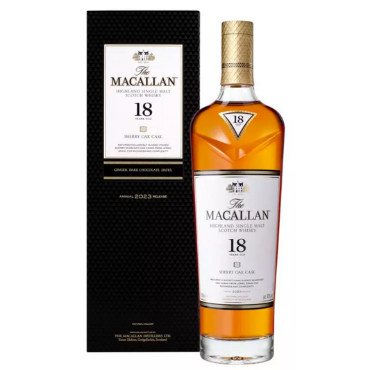 The Macallan Sherry Oak Cask 18YO Highland Single Malt Scotch Whisky