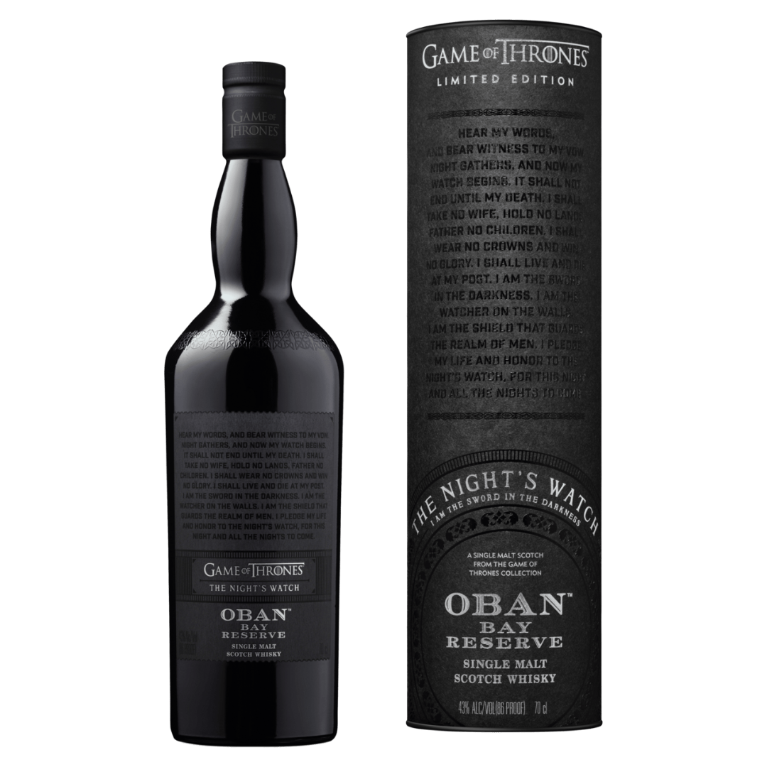 Oban Bay Reserve Game of Thrones The Night's Watch Limited Edition Single Malt Scotch Whisky (70cl)