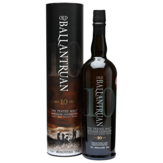 Old Ballantruan 10YO Peated Speyside Glenlivet Single Malt Scotch Whisky (70cl)