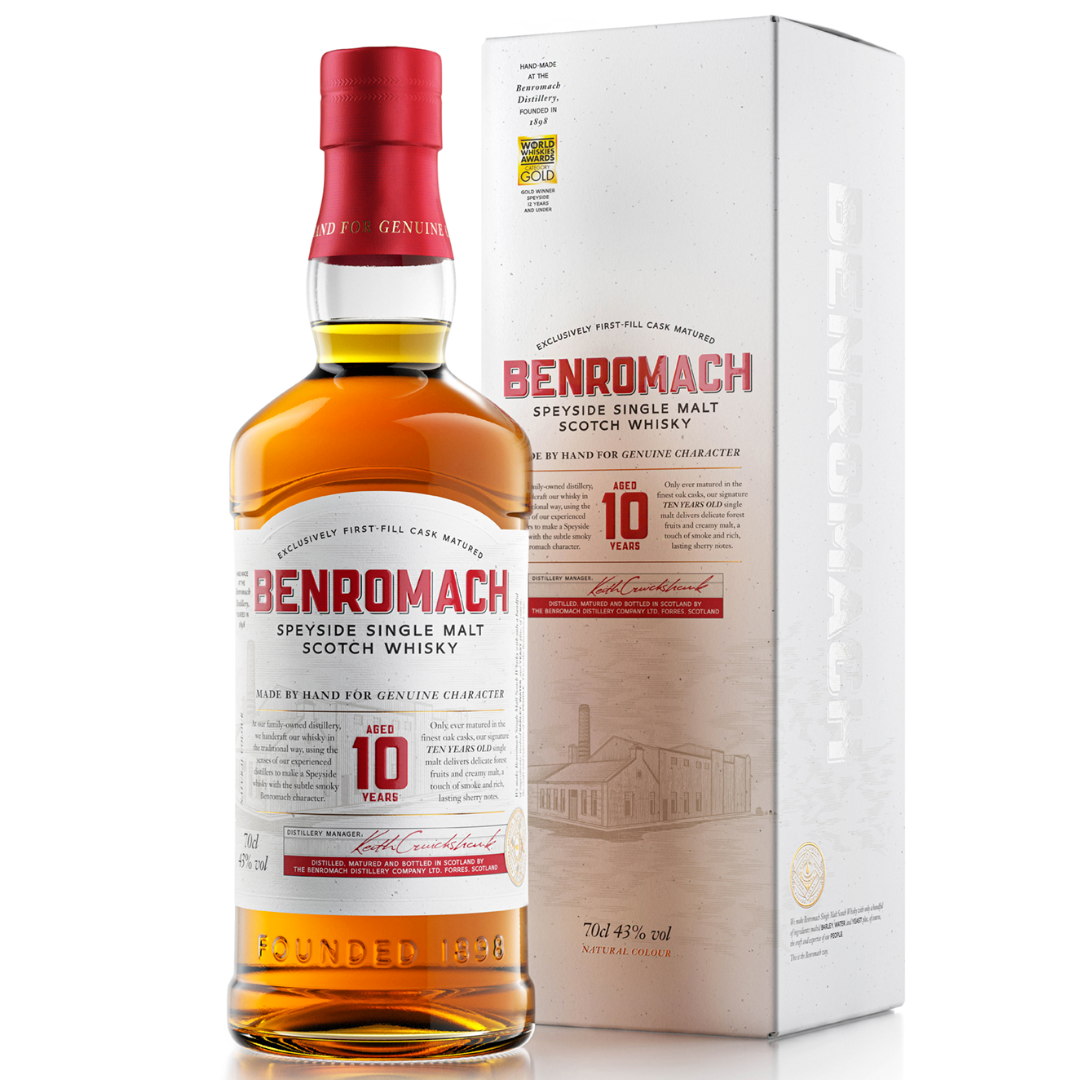 Benromach 10YO Speyside Single Malt Scotch Whisky (70cl)