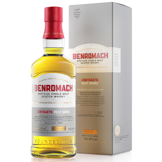 Benromach Contrasts: Peat Smoke Speyside Single Malt Scotch Whisky (70cl)