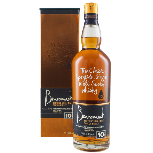 Benromach 10YO Speyside Single Malt Scotch Whisky - Old Packaging (70cl)