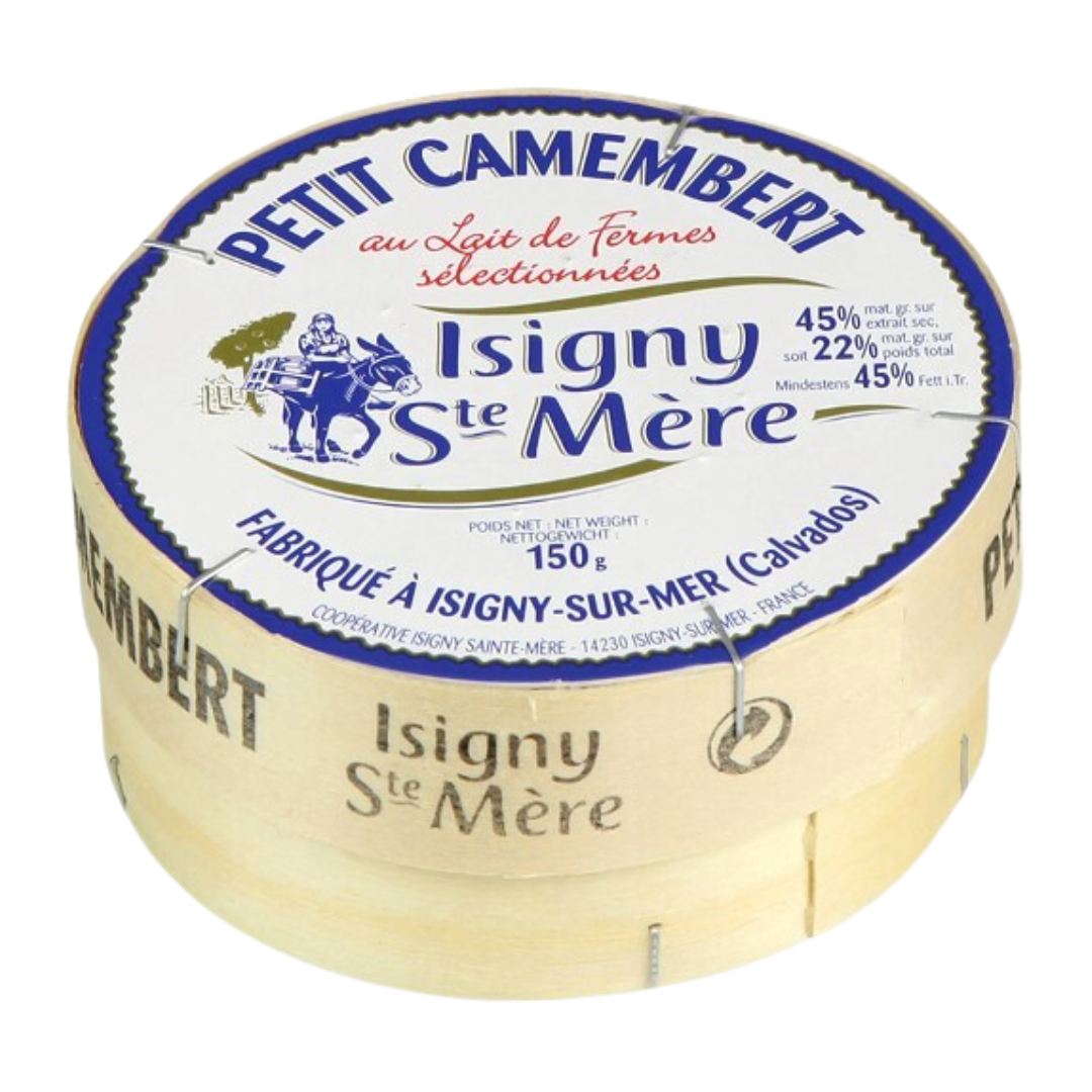 Isigny Sainte-Mere Petit Camembert AOP (12 wood boxes x 150g)