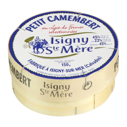 Isigny Sainte-Mere Petit Camembert AOP (wood box 150g)