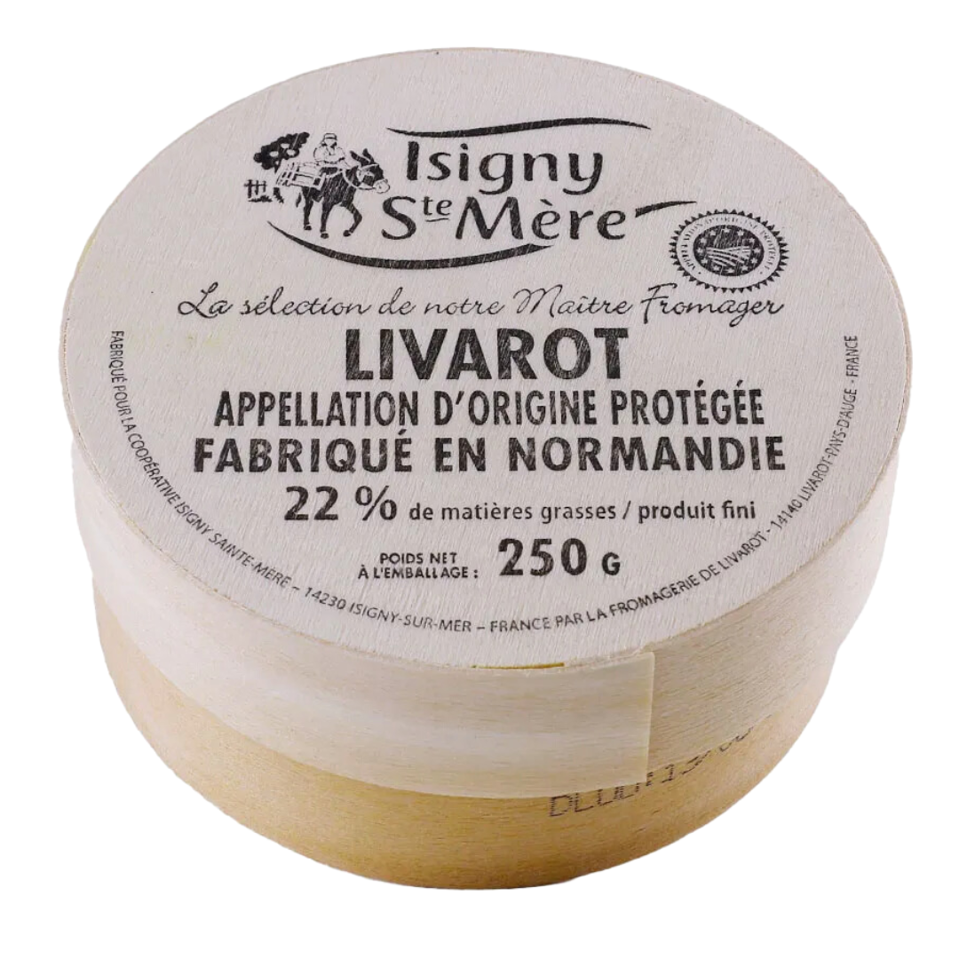 Isigny Sainte-Mère Livarot AOP (6 wood boxes x 250g)