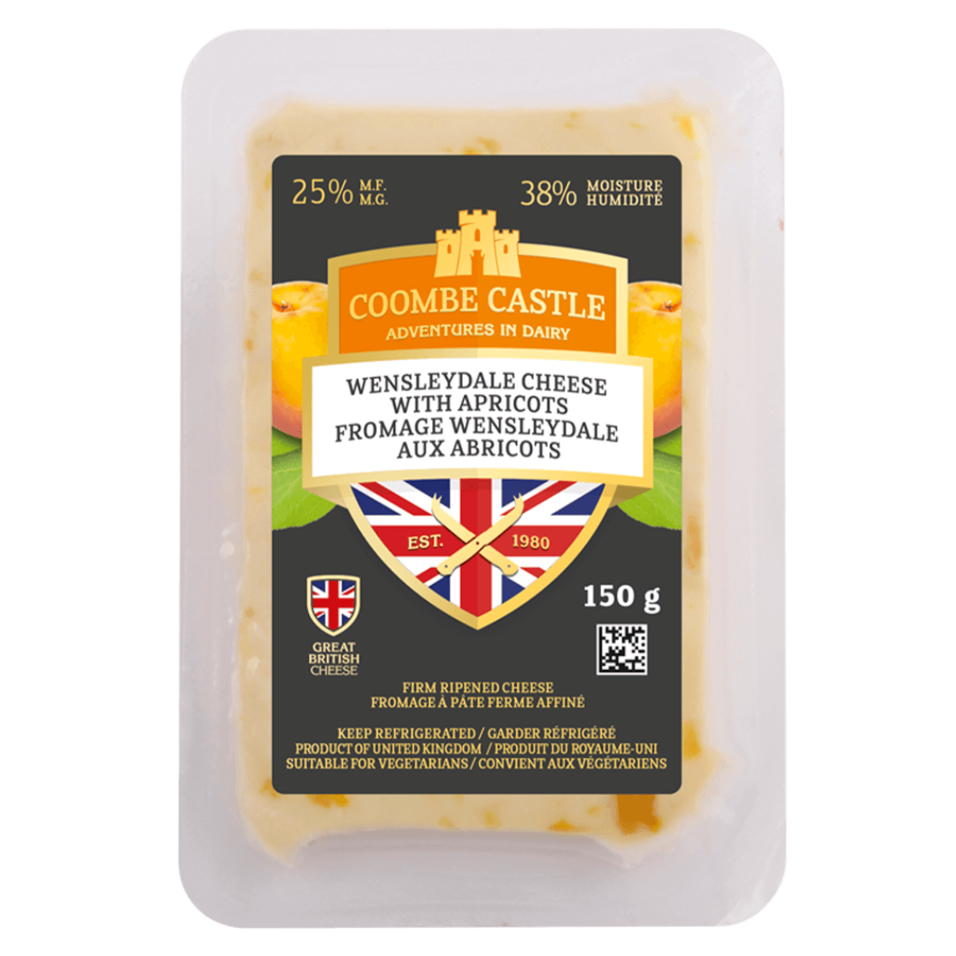 Coombe Castle Wensleydale Cheese with Apricots 150g