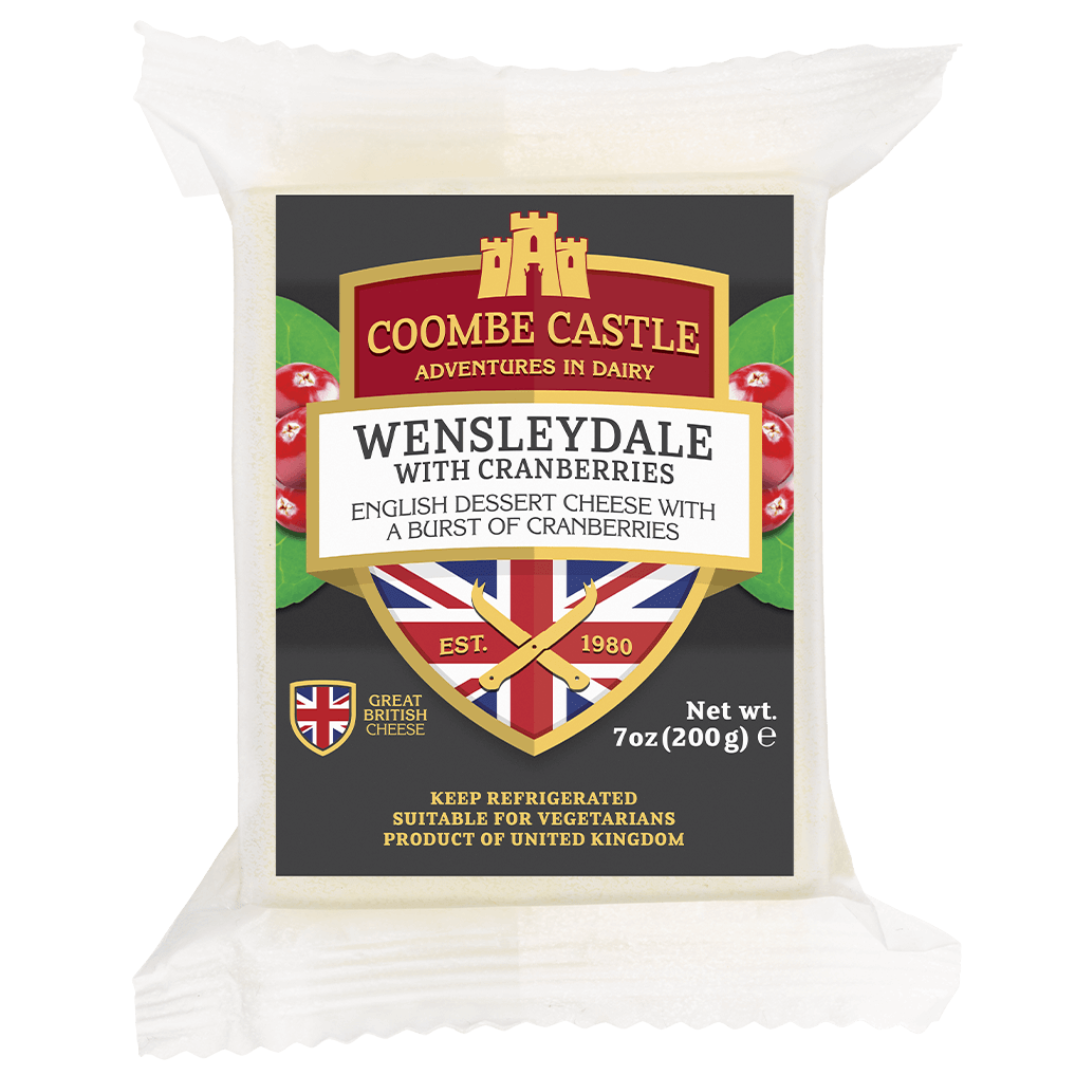 Coombe Castle Wensleydale Cheese with Cranberries 200g