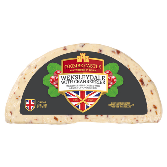 Coombe Castle Wensleydale Cheese with Cranberries (1kg x 2pcs)