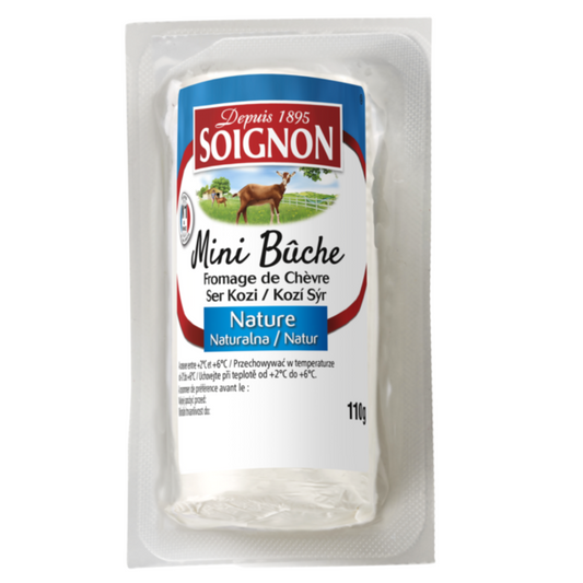 Soignon Unripened Goat Cheese Mini Log Plain 110g