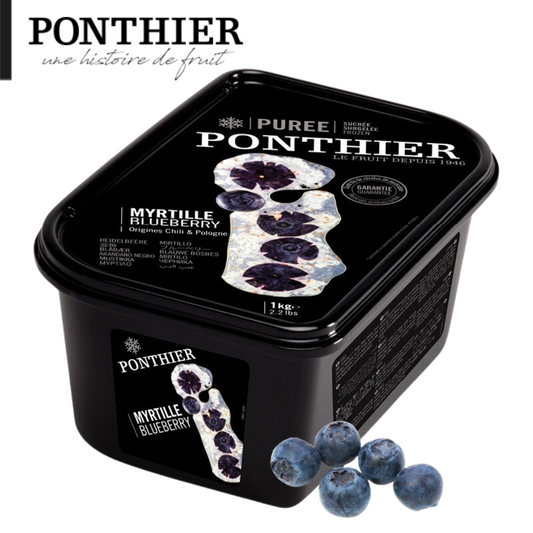 Ponthier Frozen Wild Cultivated Blueberry Puree