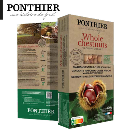 Ponthier Vacuum-Cooked (Sous-Vide) Whole Chestnuts 400g