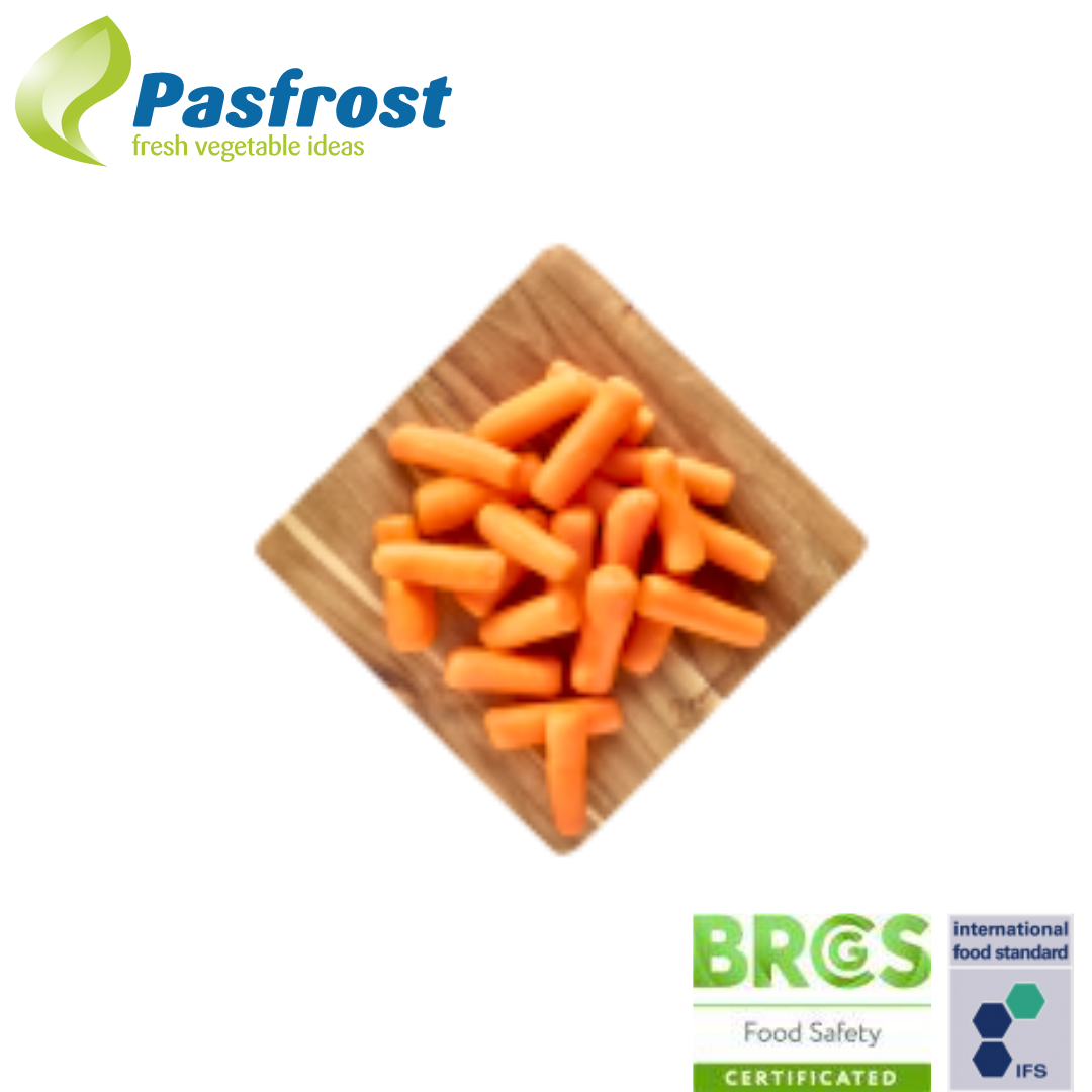 Pasfrost Baby Carrots 6-14mm 2.5kg (4packs/box)