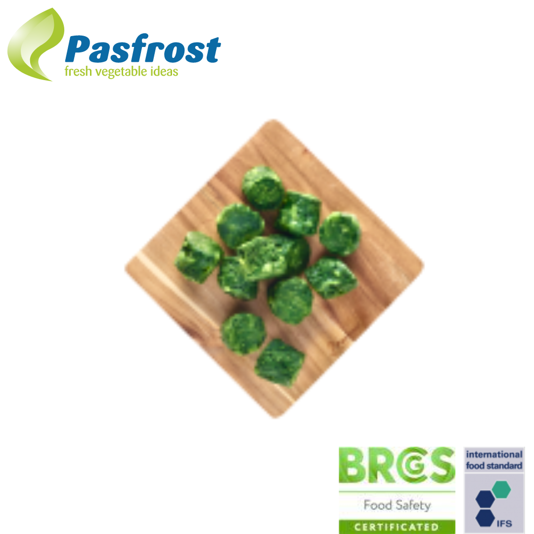 Pasfrost Spinach Leaf Portions 2.5kg (4packs/box)