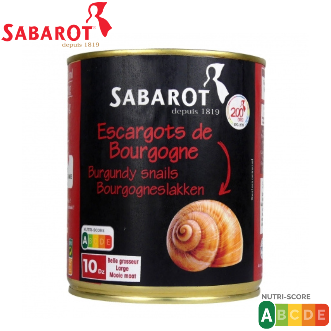 Sabarot Large Burgundy Snails 10 Dozens 465g