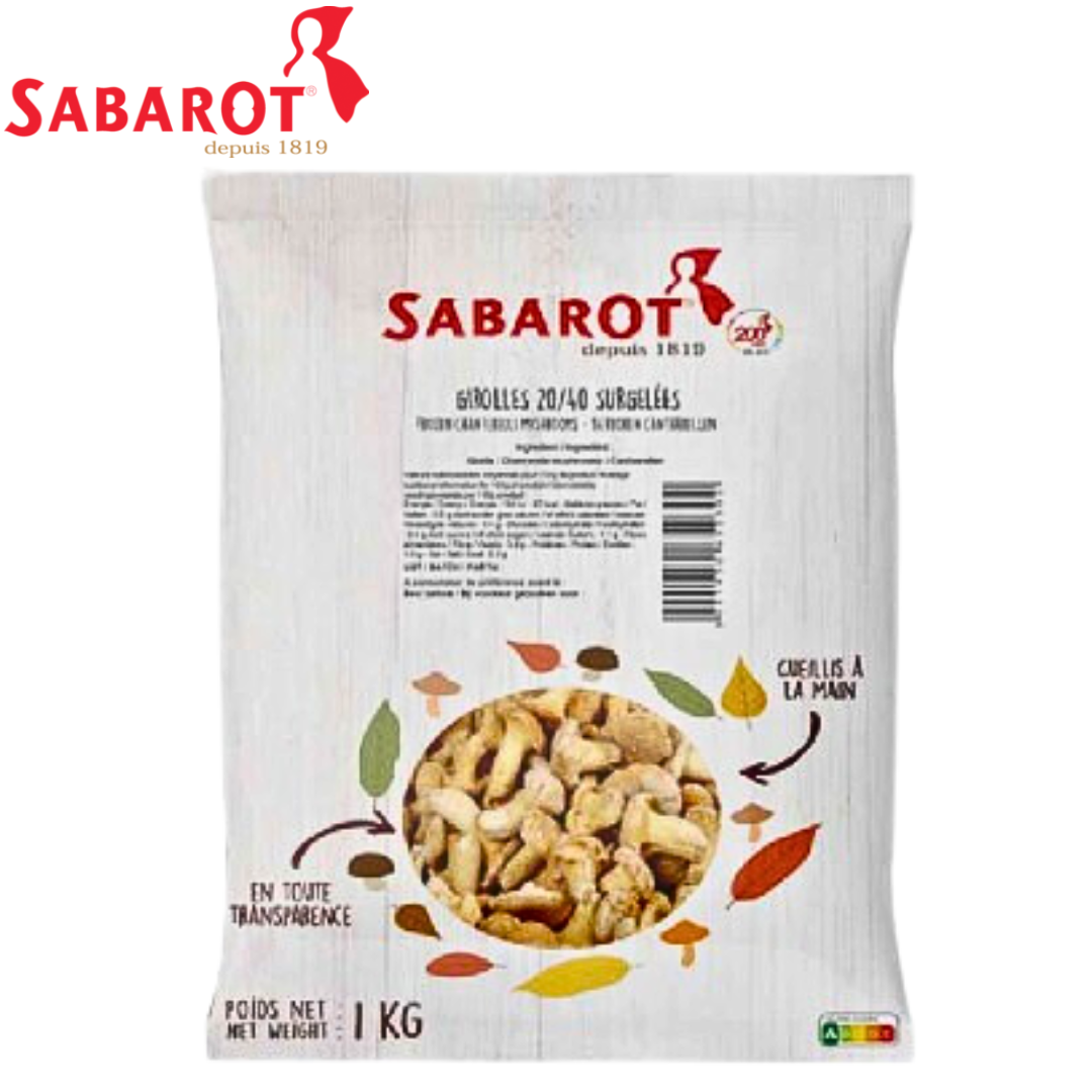 Sabarot/Borde Frozen Chanterelles 1kg (5packs/box)