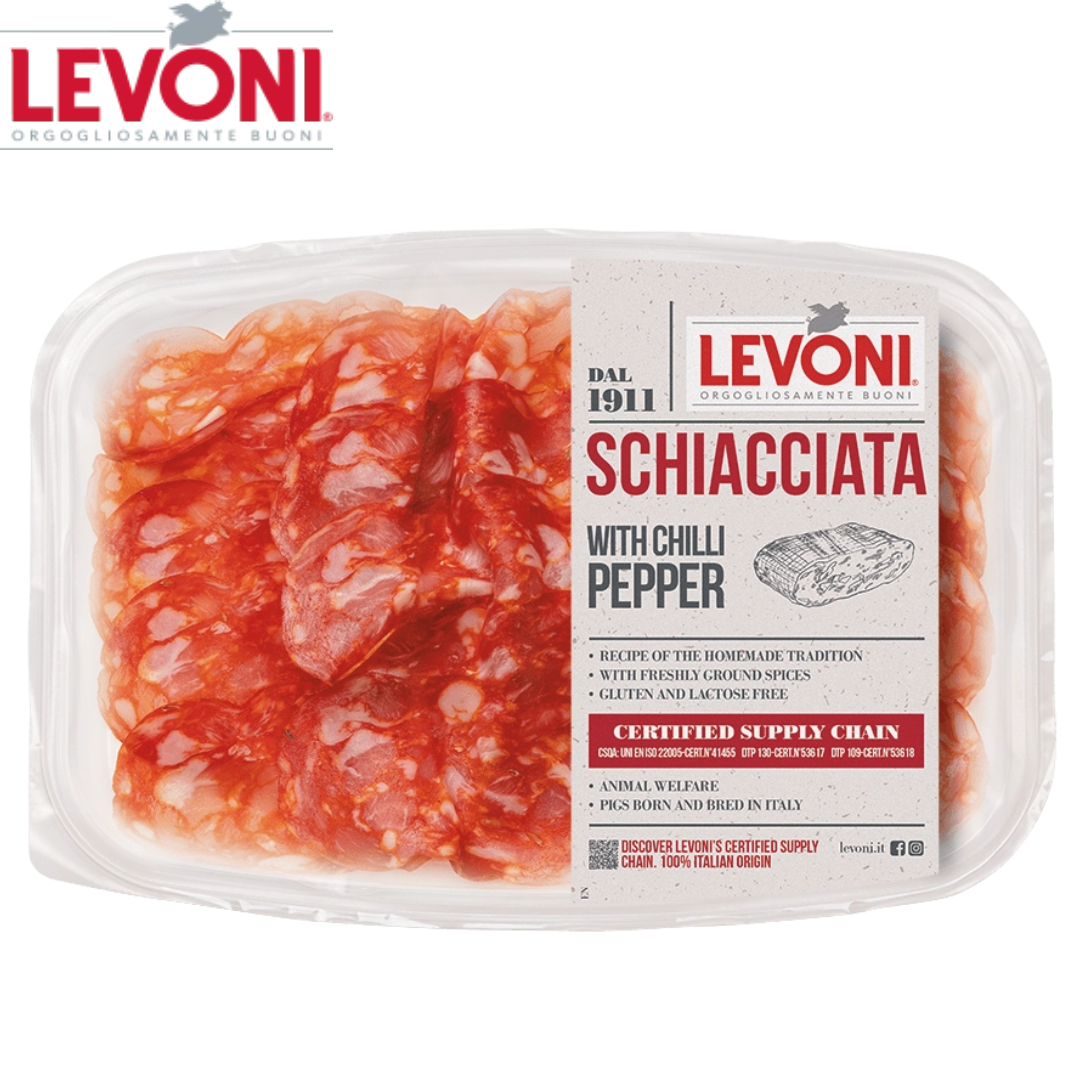 Levoni Salami Schiaccata Piccante - Spicy 80g