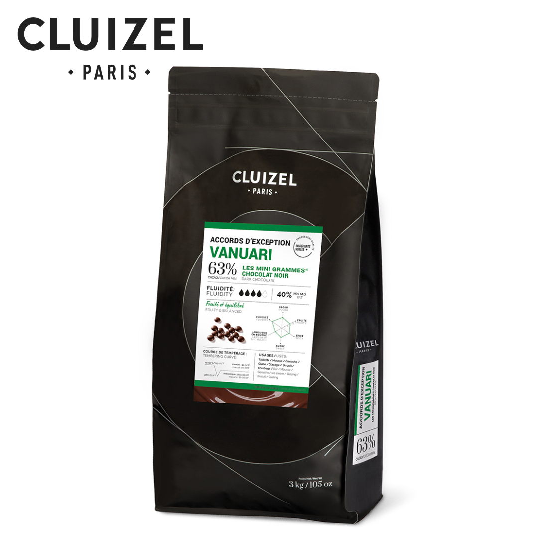 Cluizel Vanuari® 63% Dark Chocolate 3kg