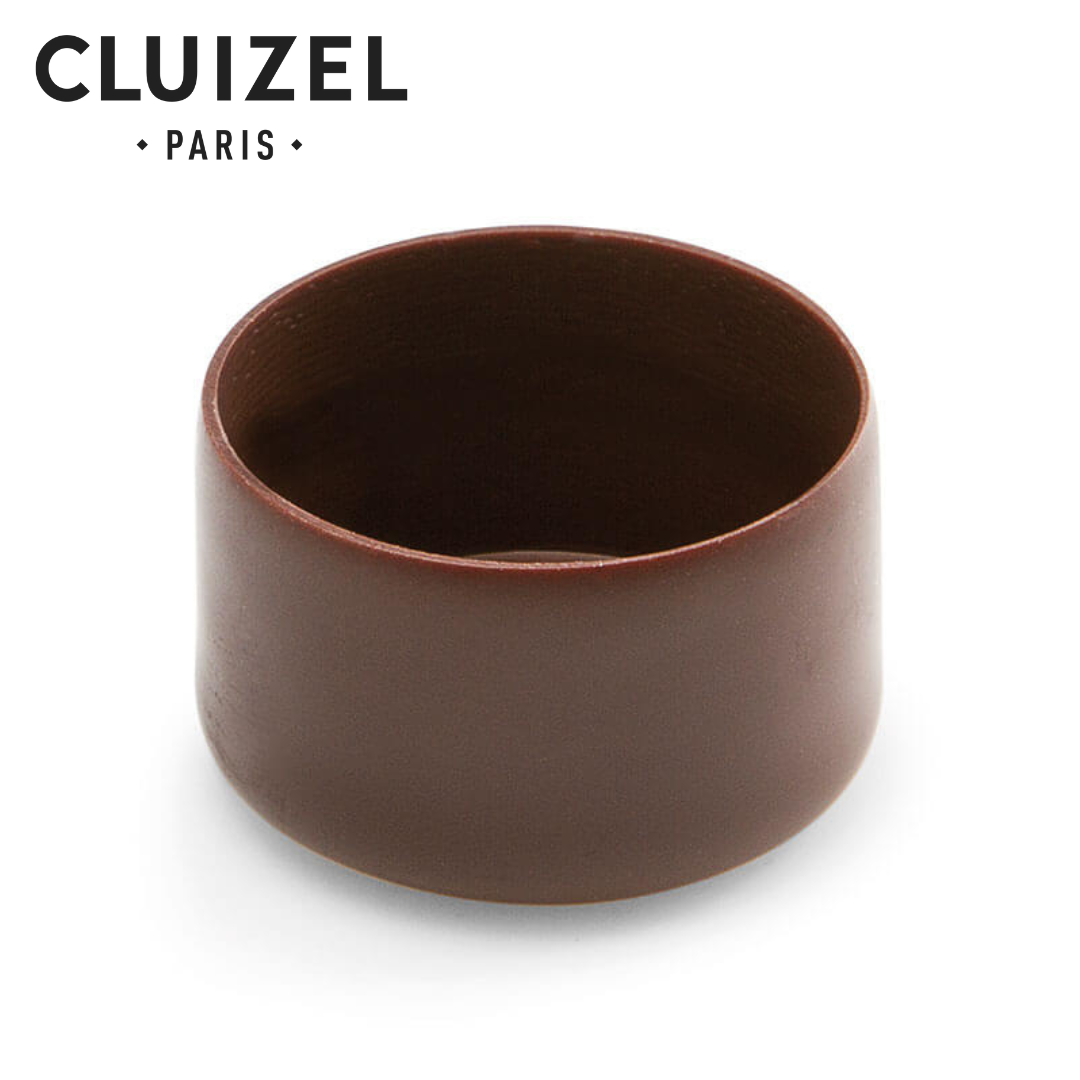 Cluizel Dark Chocolate Round Petits Fours Façonnable 27x18 mm (3.5g/pc x 288pcs/box)