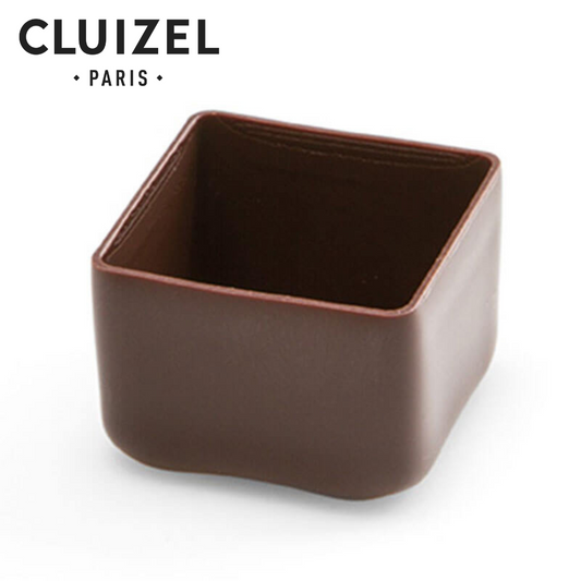 Cluizel Dark Chocolate Square Petits Fours Façonnable 24x24x18 mm (3.5g/pc x 288pcs/box)