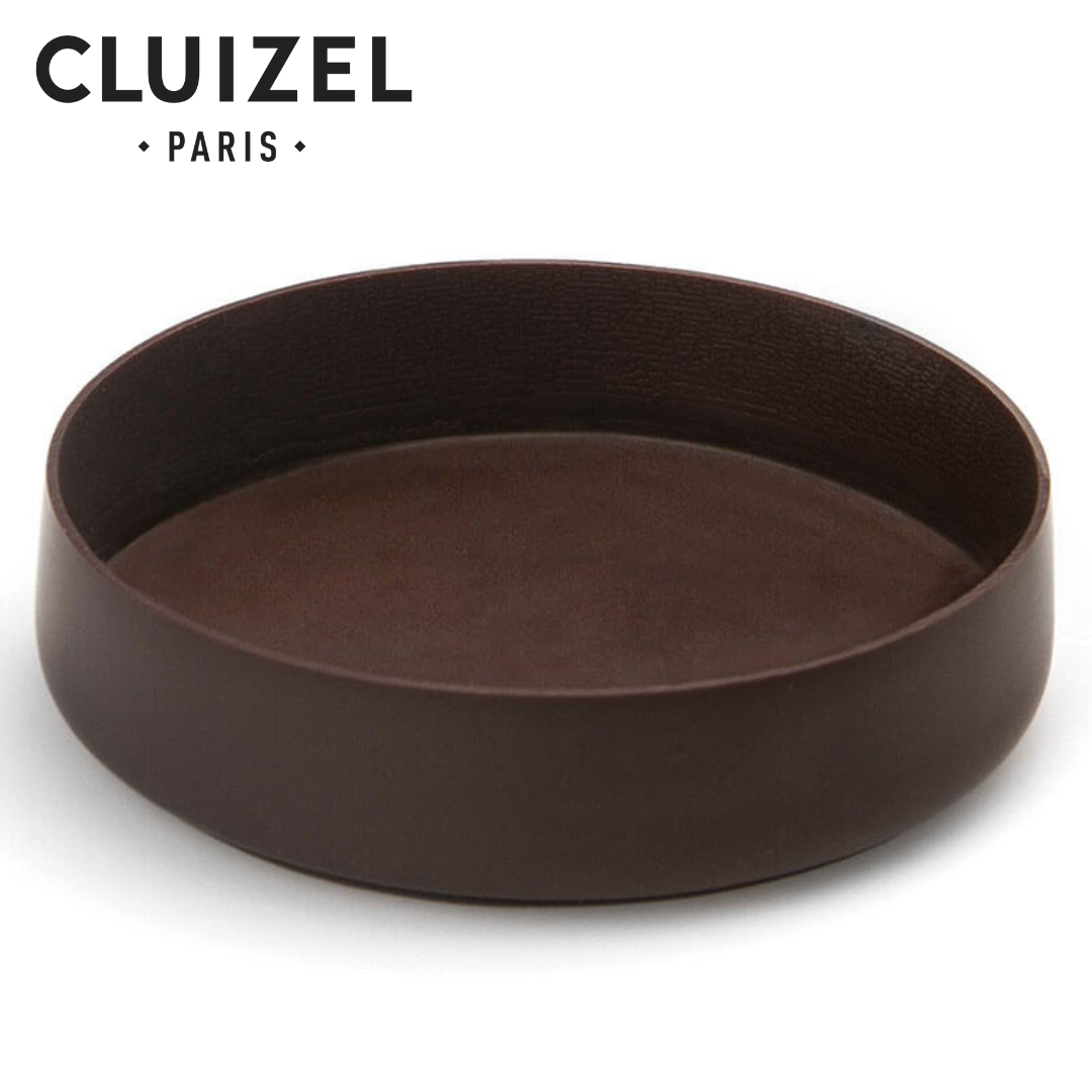 Cluizel Dark Chocolate Round Slim Façonnable 60x15 mm (11g/pc x 72pcs/box)