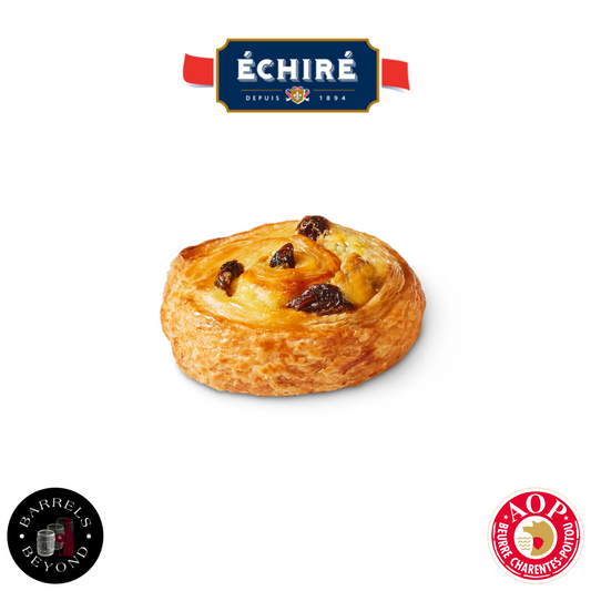 Lenotre Ready-to-Bake Echire AOP Butter Mini Pain aux Raisins 30g