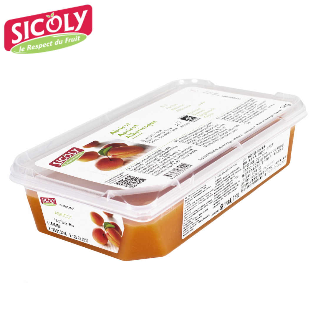 Sicoly Frozen Apricot Puree 1kg