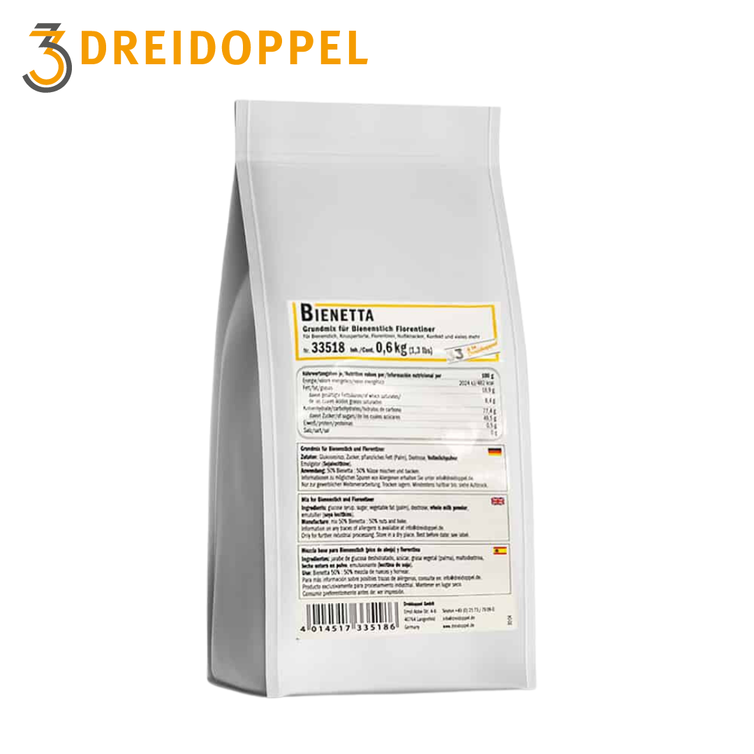 Dreidoppel Bienetta Mix for Bienenstich and Florentine 6kg