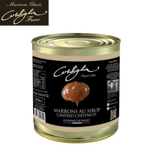 Corsiglia Whole Candied Chestnuts in Syrup 22/23g (1.65kg)