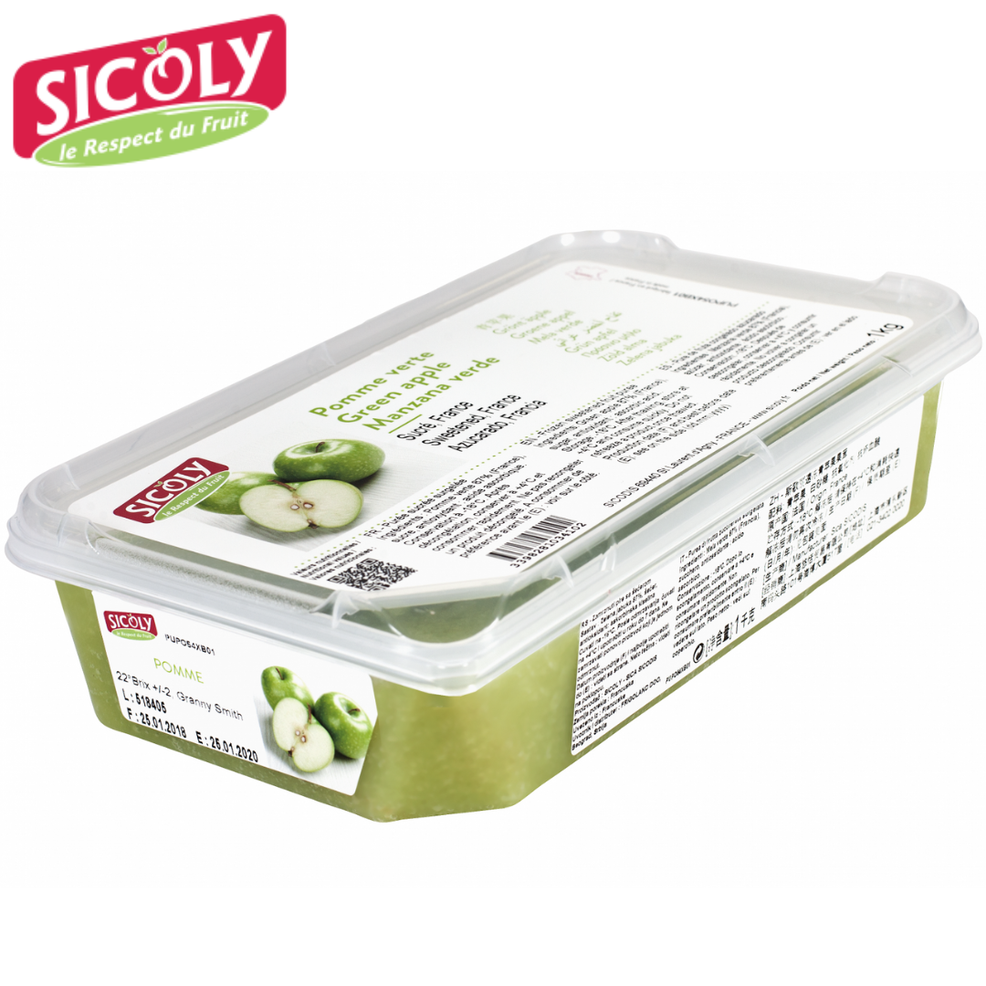 Sicoly Frozen Green Apple Granny Smith Puree 1kg