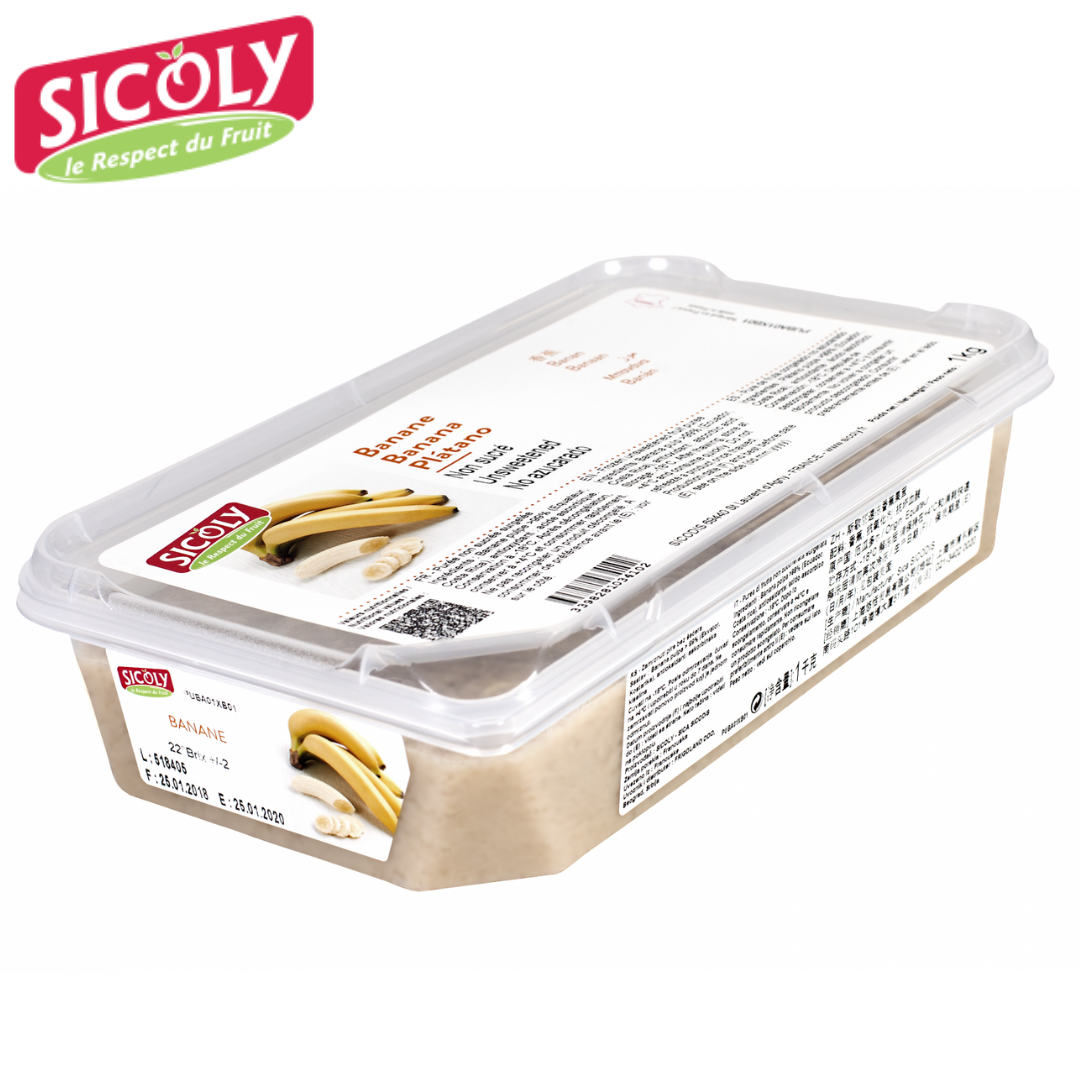 Sicoly Frozen Banana Puree 1kg