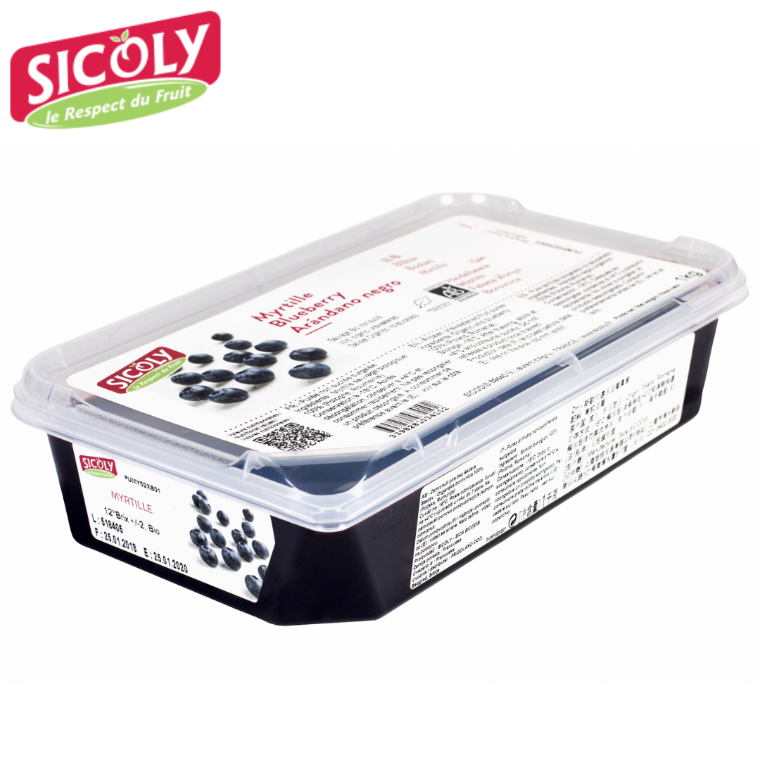 Sicoly Frozen Wild Blueberry Puree 1kg