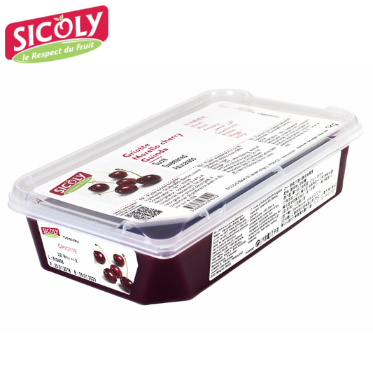 Sicoly Frozen Morello Cherry Puree 1kg