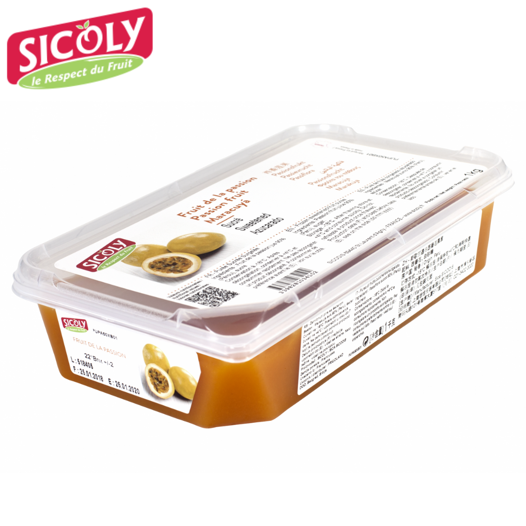 Sicoly Frozen Passion Fruit Puree 1kg