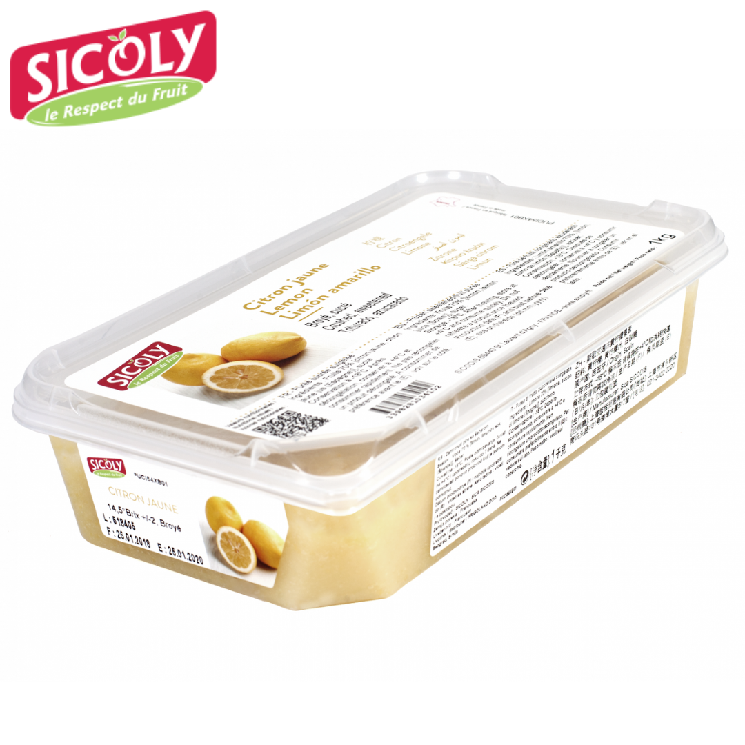 Sicoly Frozen Crushed Lemon Puree 1kg