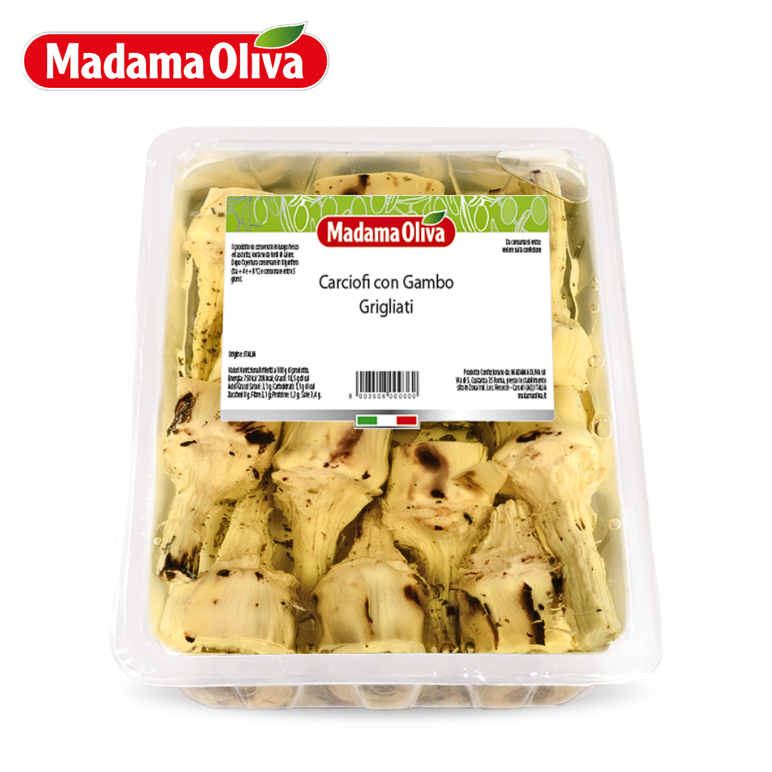 Madama Oliva Grilled Artichokes with Stem 1kg