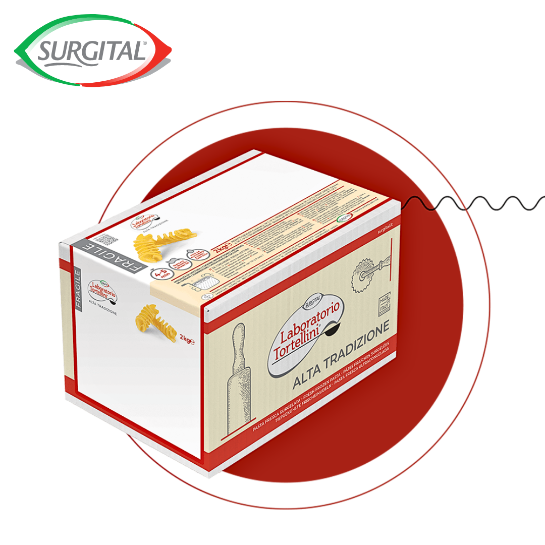 Surgital Fresh Fusilloni Egg Pasta IQF 2kg