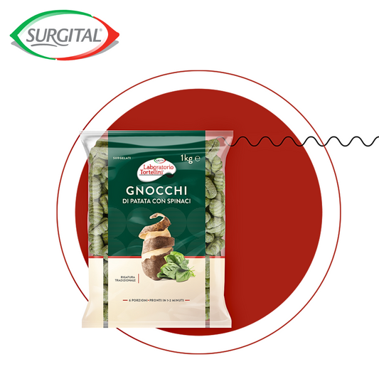 Surgital Fresh Small Gnocchi with Spinach IQF 10kg