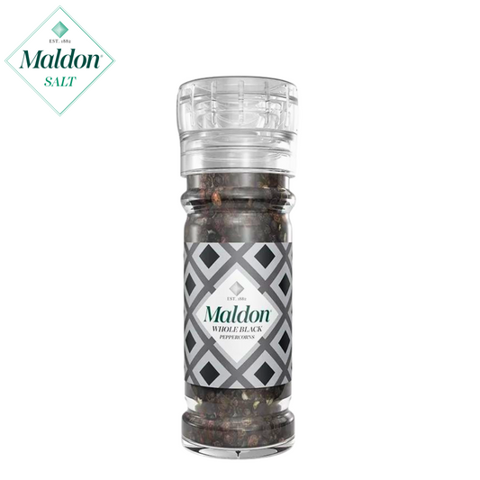 Maldon Whole Black Peppercorns in Grinder 50g