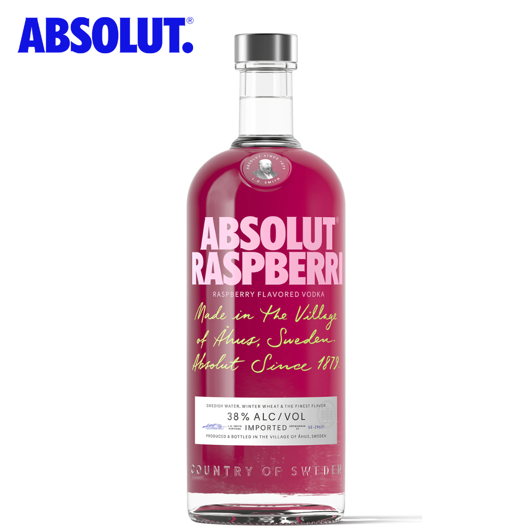 Absolut Raspberri Flavored Vodka (2 x 1L)