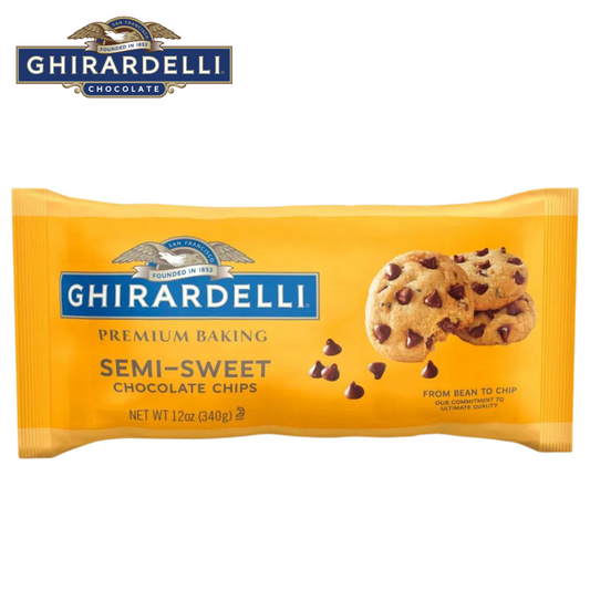 Ghirardelli Premium Baking Semi-Sweet Chocolate Chips (Case of 12 Bags)