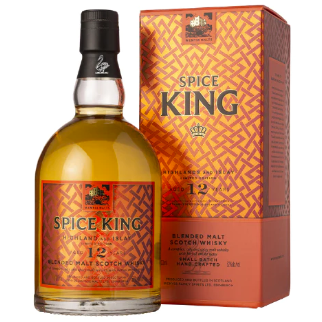 Wemyss Malts Spice King Highland & Islay 12 YO Blended Malt Scotch Whisky (70cl)