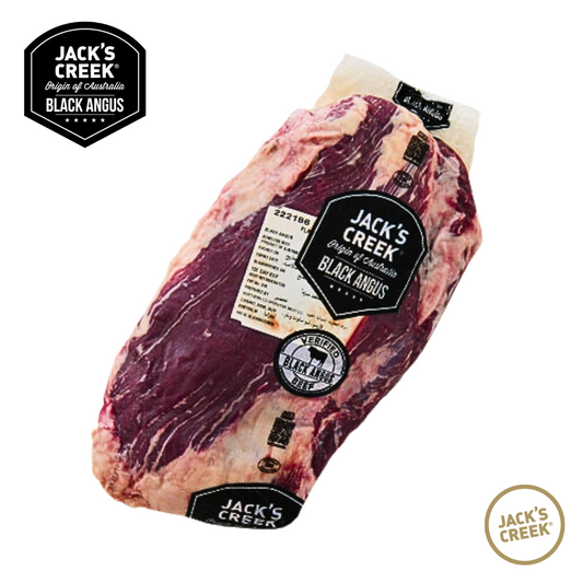 Jack's Creek Black Angus Flank Steak Slab MB3+ (1.9kg-2.7kg/slab x 2slabs/box)