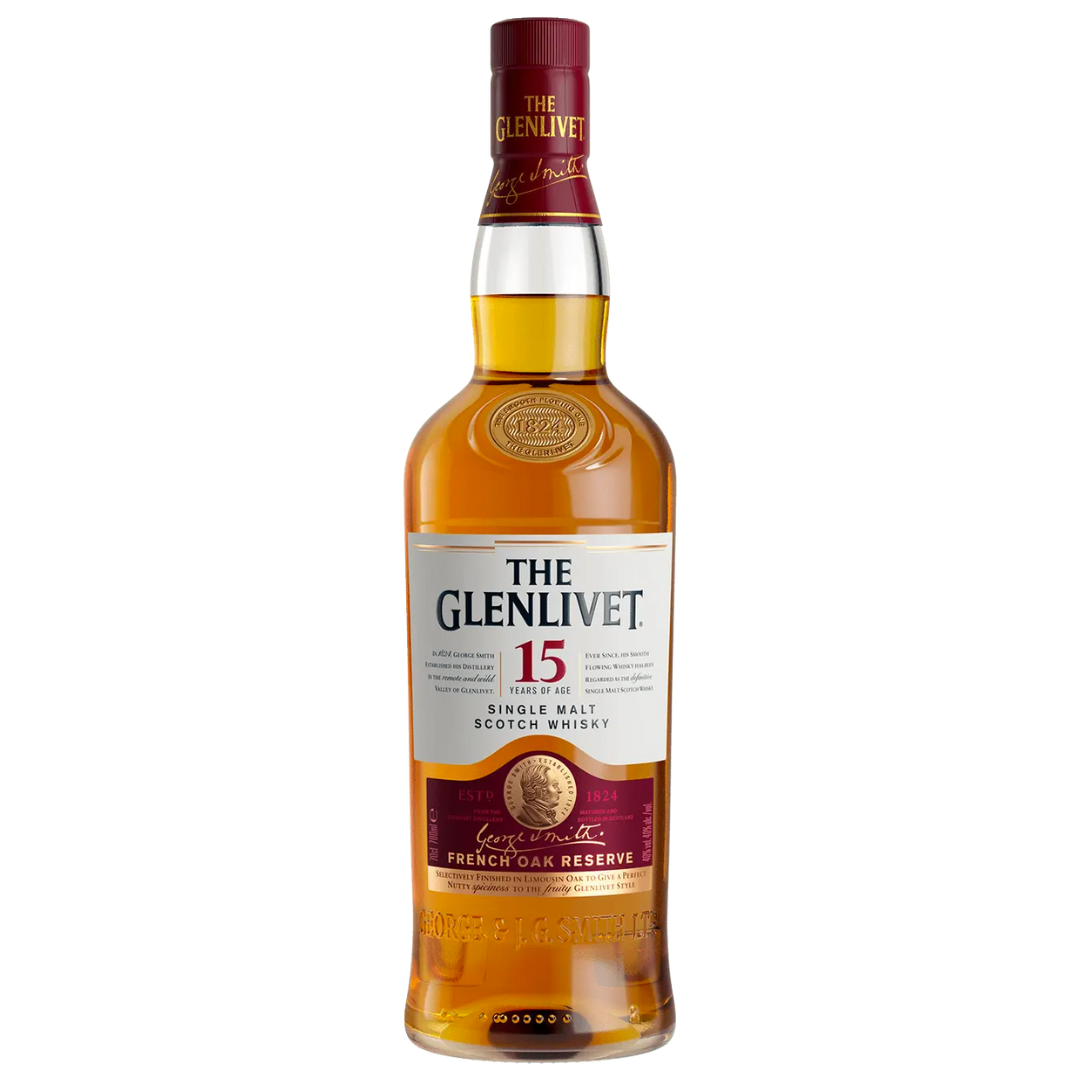 The Glenlivet 15YO Single Malt Scotch Whisky (70cl)