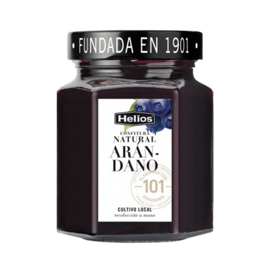 Helios Blueberry (Arándano) Natural Extra Jam Hexagon Jar (6 x 330g)