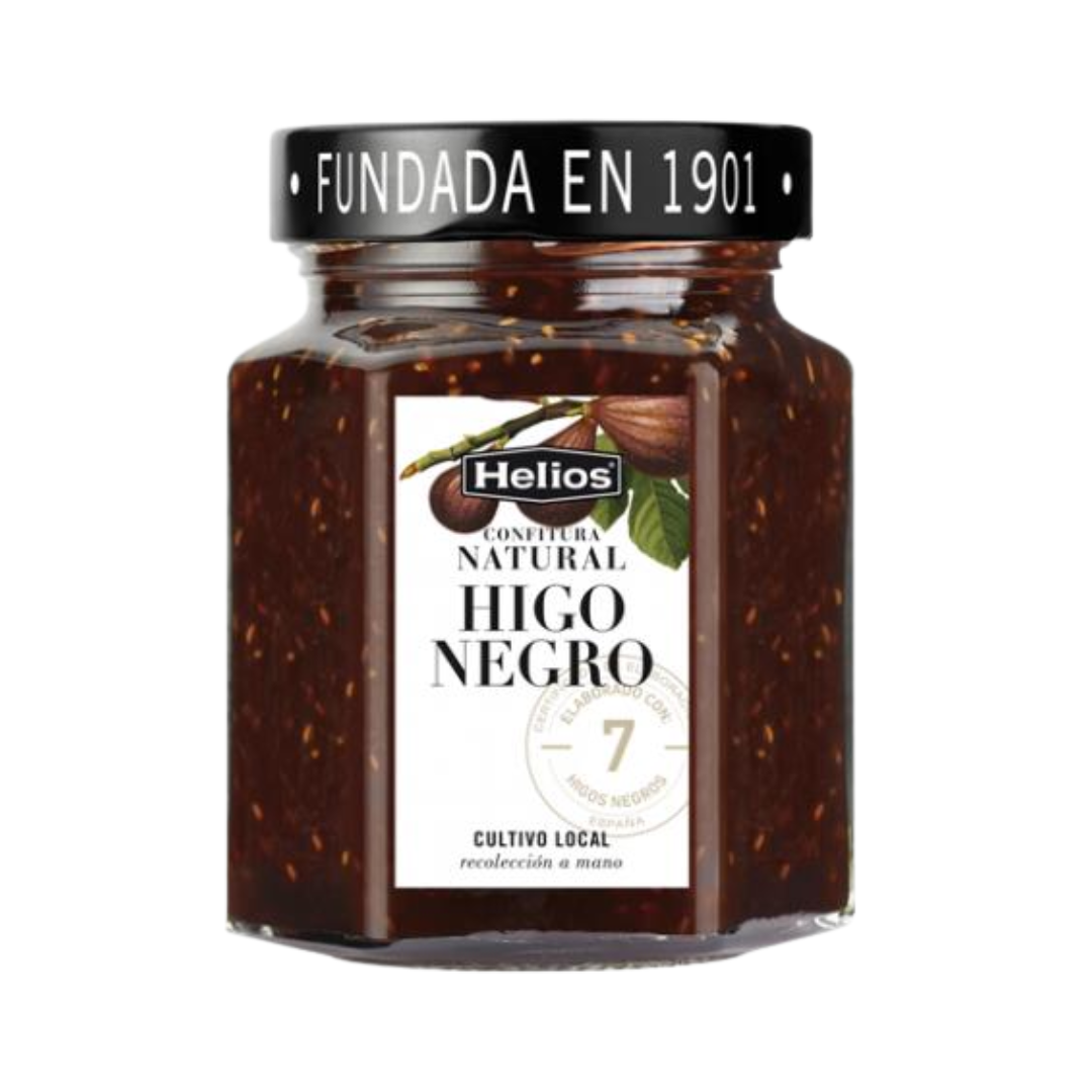 Helios Black Figs Natural Extra Jam Hexagon Jar (6 x 330g)