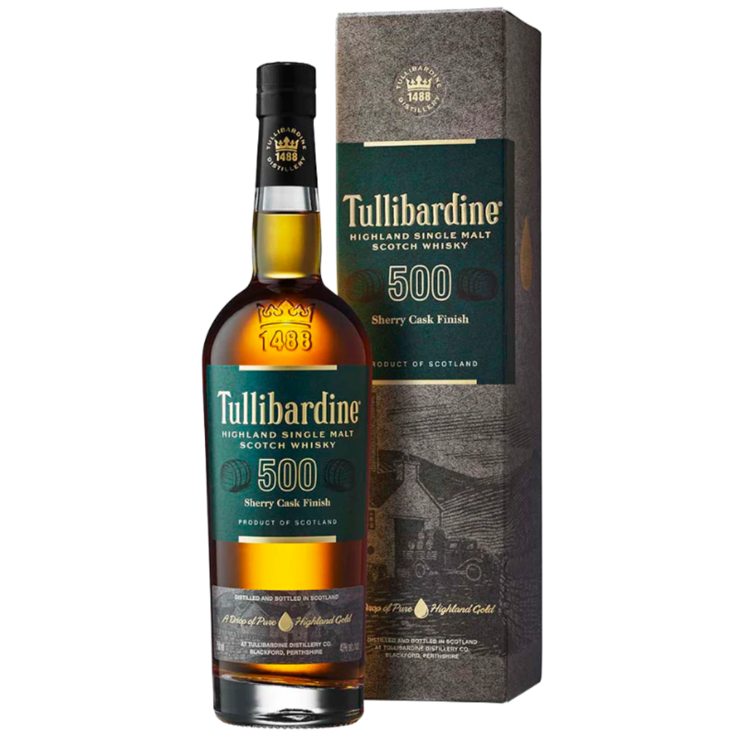 Tullibardine 500 Sherry Cask Finish Highland Single Malt Scotch Whisky (70cl)