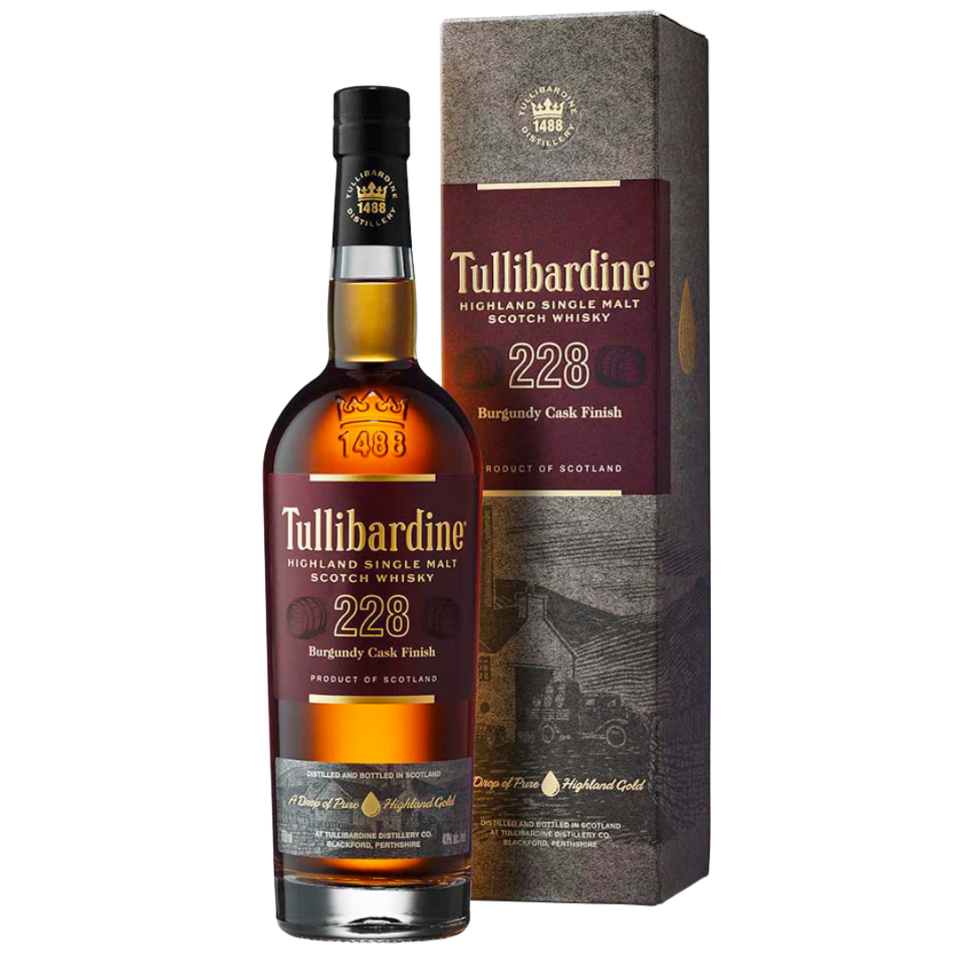 Tullibardine 228 Burgundy Cask Finish Highland Single Malt Scotch Whisky (70cl)