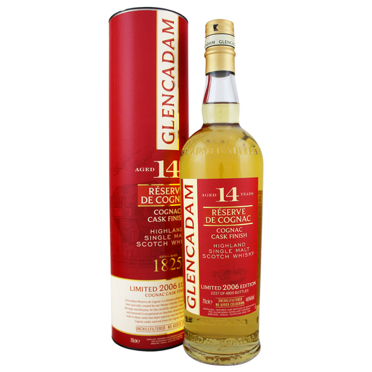 Glencadam 14YO Reserve de Cognac Highland Single Malt Scotch Whisky (70cl)