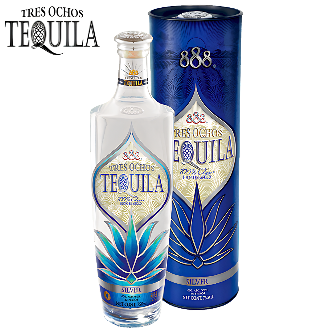 888 Tres Ochos Silver Tequila 750ml