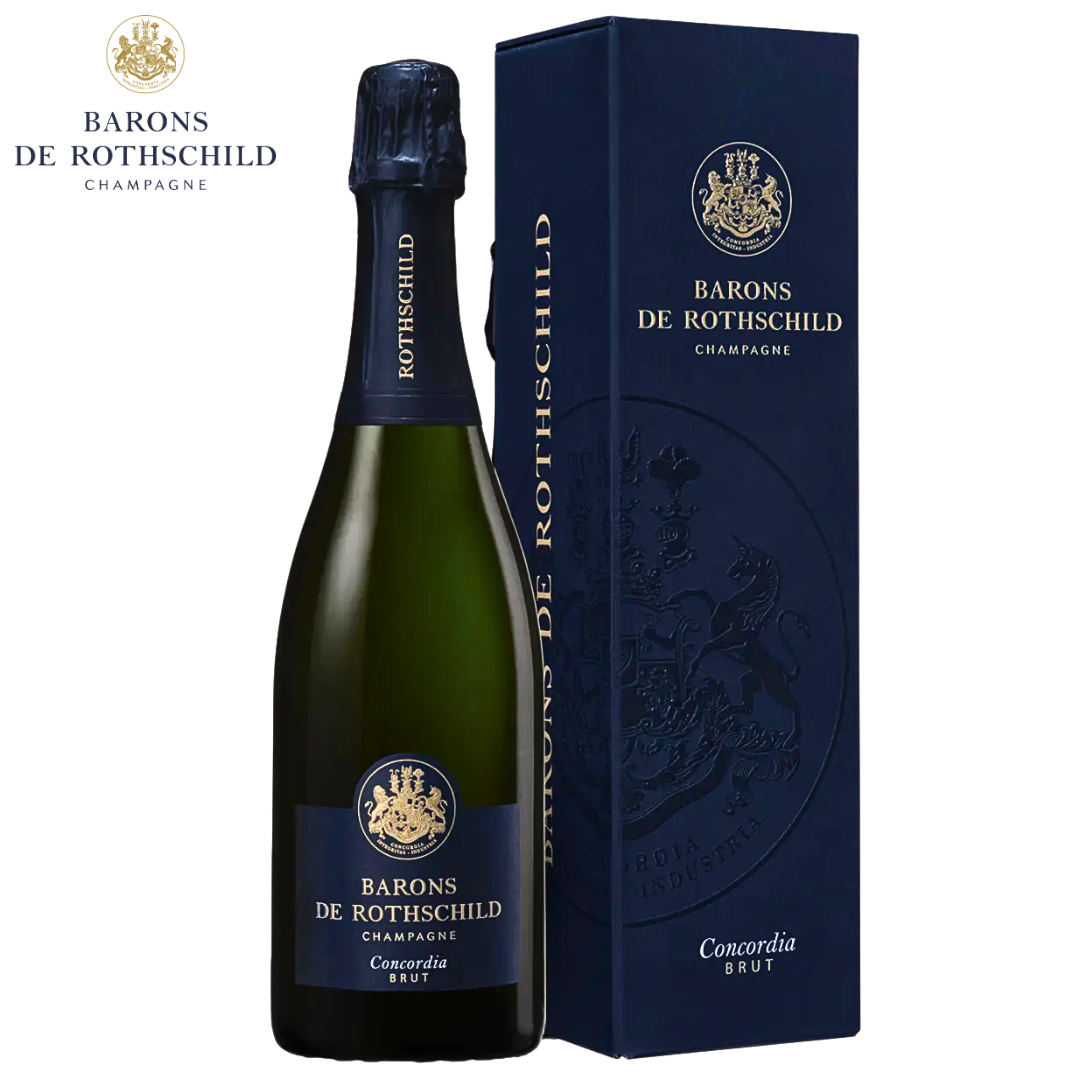 Barons de Rothschild Champagne Concordia Brut 750ml bottle with gift box